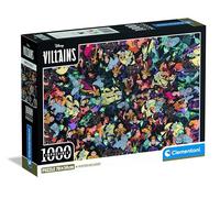 Clementoni - Impossible Puzzle: Disney Villains - Puzzle 1000 Piezas para Adultos, Reto de Alta Dificultad con Villanos Icónicos, Materiales Sostenibles, 70 X 50 cm, 39792