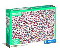 Clementoni - Impossible Puzzle: Hello Kitty - Puzzle 1000 Piezas para Adultos, Reto de Alta Dificultad, Imágenes de Alta Definición, Materiales Sostenibles, 70 X 50 cm, 39791