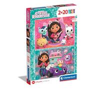 Clementoni - Puzzle Infantil 2x20 Piezas La Casa de Muñecas de Gabby ㅤ