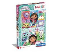 Clementoni Infantil 2 Puzzles de 60 Piezas La Casa de Muñecas de Gabby-Desde 4 años (24804)