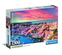 Clementoni Isla de Procida - Puzzle 1500 Piezas, Caja Compacta, Puzzle Adulto, Fabricado en Italia - 31721