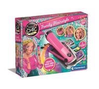 Clementoni - Juego De Peluqueria Fashion Crazy Chic. Con Plancha De Pelo. 28,5X22,5X6Cm (18750.8)