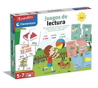 Clementoni - Juego Educativo de Lectura - A Partir de 5 años - Fichas y Tarjetas para Aprender a Leer - Actividades de Letras, Sílabas y Palabras - Desarrollo del Lenguaje y la Comprensión, 55310