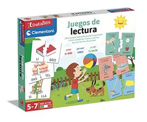 Clementoni - Juego Educativo de Lectura - A Partir de 5 años - Fichas y Tarjetas para Aprender a Leer - Actividades de Letras, Sílabas y Palabras - Desarrollo del Lenguaje y la Comprensión, 55310