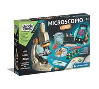 Clementoni - Juego educativo deluxe con microscopio multicolor ㅤ