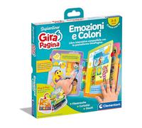 Clementoni - Juego Educativo electrónico Emociones y Colores para niños, Compatible con girapaga, Juego Educativo de 3 años, Libro de Aprendizaje acústico, Enfoque de Lectura, Multicolor, 16645