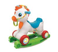 Clementoni - Juguete bebé correpasillos, Caballito balancín Interactivo, con Sensor de Movimiento, Sonidos y Canciones, 61785