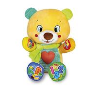 Clementoni Julián, Abraza y aprende, Peluche bebé Osito, 6 Meses, Juguete en español (55432), Multicolor