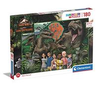 Clementoni - Jurassic World Camp Cretaceous, Puzzle infantil series Netflix - Puzzle infantil 180 piezas - Made in Italy, Puzzle infantil niños 7 años (29774)