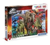 Clementoni - Jurassic World - Puzzle de dinosaurios Jurassic World 180 piezas ㅤ