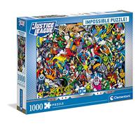 Clementoni Justice League DC Comics-Puzzle (1000 Piezas), diseño de cómic, Multicolor, Talla única (39599)