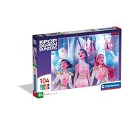 Clementoni - KPOP Demon Hunters Puzzle 104 Piezas - Rompecabezas Infantil, Juego Sin Pantallas Que Desarrolla la Concentración y la Paciencia, Niños +6 Años - 21762
