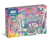 Clementoni - Laboratorio de bolígrafos con mensaje - Personaliza bolígrafos coloridos con cuentas, pegatinas y letras - Inspira la imaginación - Niños a partir de 6 años