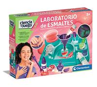 Clementoni, Laboratorio de esmaltes, Juego Educativo de Ciencias, Taller experimentos cosmética, Juguete niñas 8 años, Juguete en español (55487)