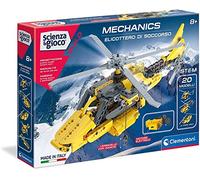 Clementoni Laboratorio de Mecánica-Helicóptero-Juego de construcción (versión en Italiano) -Made in Italy, 8 años +, Multicolor, Mittel (19176)