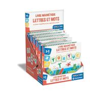 Clementoni - Libro magnético Letras y Palabras - 3-5 años - Juego Educativo Infantil para Aprender el Alfabeto, Formar Sus primeras Palabras y Escribir, Letras magnéticas y Fieltro borrable, Regalo