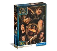 Clementoni Lord of the Rings Rings - 1000 Pieces, Poster Included, Famous Movie