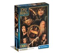 Clementoni Lord of The Rings Rings - 1000 Piezas, póster Incluido, Rompecabezas de películas Famosas, diversión para Adultos, Fabricado en Italia, 39907, Multicolor