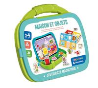 Clementoni - Maletín magnético - 2 años - Vida en casa - Juegos educativos para niños - Aprender a divertirse