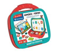 Clementoni, Maletín Magnético Números y Formas, Juego portátil, Juego Educativo, Aprende Números y Formas, Juguete niños 3 años, Juego en español (55493)