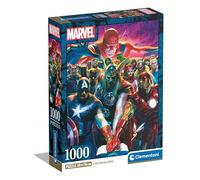 Clementoni- Marvel Los Vengadores The Avengers-1000 Piezas-Puzzle, póster Incluido, Rompecabezas de superhéroes, diversión para Adultos, Fabricado en Italia, 39915, Multicolor
