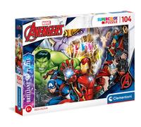 Clementoni 20181, Marvel Brilliant Puzzle for Children - 104 Pieces, Ages 6 year