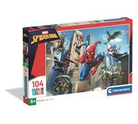 Clementoni - Marvel Spider-Man - Puzzle Infantil Super Color, 104 Piezas, Rompecabezas para niños de 6+ años, Spider-Verse y Villanos, Colores Vibrantes, lógica y destreza, 38 x 27 cm, 25012