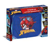 Clementoni Marvel Spiderman Laptop - Juego Educativo 4 años, Ordenador Kid, Regalo electrónico parlante Italiano, Ordenador Infantil para Aprender Letras, números, Nuevas Palabras, tecnología