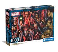 Clementoni Marvel The Avengers-Puzzle De 1000 Piezas, Rompecabezas Adultos, Entr