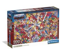 Clementoni - Masters of The Universe Impossible Puzzle - Rompecabezas de Colección de 500 Piezas con Póster Incluido, Ilustración Gran Densidad de He-Man y Personajes de Motu - 35623