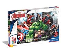 Clementoni - Maxi Puzzle, diseño Vengadores/Avengers Super Color, 104 Piezas (236886)