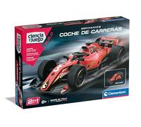Clementoni Mechanics 55525 Coche de Carreras, Kit de Construcción de Coche con Todas Las Piezas, Adecuado para Aprender Principios de Ingeniería y Mecánica, 8 años+