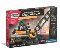 Clementoni - Mechanics - Construye tu Grúa sobre orugas - con Cabina de rotación 360º - Crawler Crane - A Partir de 8 años - 55626