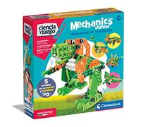 Clementoni Mechanics Junior, Dinosaurios, Juego Stem construcciones, 6 años, Juguete en español (55425), Multicolor