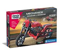 Clementoni, Mechanics Roadster and Dragster, Juego Educativo de Ciencias, Construcciones y Coches de Juguete, Juguete niños 8 años, Juguete en español (55490)