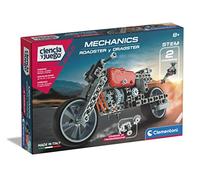 Clementoni - Mechanics - Roadster + Dragster - juego de construcciones mecánica a partir de 8 años, juguete en español (55157)