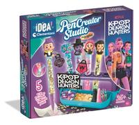 Clementoni Mein Stift-Atelier KPOP Demon Hunters - Juego de lápices DIY con 5 lápices y Figuras, Adornos y Pegatinas - Juguetes creativos y Juego de Regalo para niños a Partir de 6 años - 18476