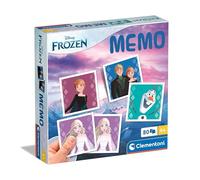 Clementoni Memo de juego educativo Disney Frozen 80 azulejos - Juego para niños de 4 a 6 años, juegos de cartas flash, aprendizaje de pensamiento lógico, 2 jugadores, regalo para niño/niña, dibujos
