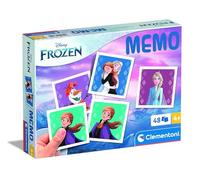Clementoni - Mémo Disney Frozen Pocket - Juego Educativo Que Incluye 48 Fichas para Emparejar De Tus Personajes Favoritos, Juguete para Niños De 4-6 Años, Made In Italy, 18314