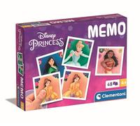 Clementoni - Mémo Disney Princess Pocket - Juego Educativo Que Incluye 48 Fichas para Emparejar De Tus Princesas Favoritas, Juguete para Niños De 4-6 Años, Made In Italy, 18311