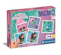 Clementoni - Mémo Gabby'S Dollhouse Pocket - Juego Educativo Que Incluye 48 Fichas para Emparejar De Tus Personajes Favoritos, Juguete para Niños De 4-6 Años, Made In Italy, 18309