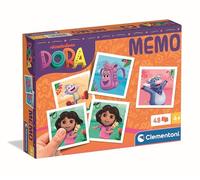 Clementoni - Memo Pocket Dora La Exploradora - 12 Cubos Apilables, Puzzle Infantil 6 en 1, Estimula la Lógica, la Coordinación y la Psicomotricidad, Juguete +3 Años, 18207
