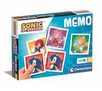Clementoni - Mémo Sonic Pocket - Juego Educativo Que Incluye 48 Fichas para Emparejar De Tus Personajes Favoritos, Juguete para Niños De 4-6 Años, Made In Italy, 18312
