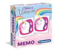 Clementoni Memo Unicornios, juego de memoria infantil a partir de 4 años (18031), Multicolor