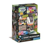 Clementoni Microscopio Digital con WiFi - Microscopio óptico y Digital 2 en 1 con cámara, aplicación y Diapositivas interactivas para niños de 8 años en adelante