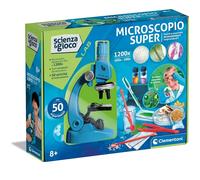 Clementoni Microscopio Súper Laboratorio Con 50 Experimentos De Ciencia