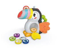 Clementoni - Milán, Le Toucan Gourmand Super Colorido a Partir de 12 Meses - con Funciones electrónicas + fichas de Frutas - Aprende Colores, Nombres de Frutas y Contar - Juegos educativos para niños