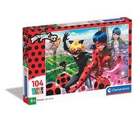 Clementoni Miraculous: Tales of Ladybug & Cat Noir Miraculuos Supercolor Puzle, Multicolor, 104 Piezas, 27077