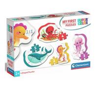 Clementoni - Mis primeros Puzzles Progresivos 3-6-9-12 - Vida Marina