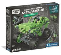 Clementoni Monster Truck - A Partir de 8 años - Estuche de construcción mecánica Infantil con 2 Modelos para ensamblar, construcción guiada Paso a Paso, Juego científico Stem, Juguete Educativo